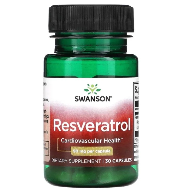 Ресвератрол Swanson Ultra Resveratrol 50 мг 30 капсул