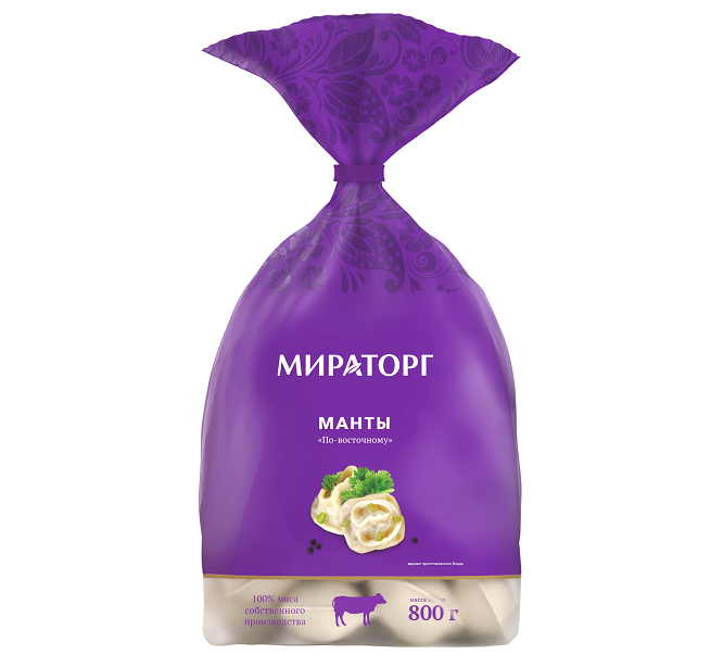 

Манты Мираторг по-восточному с говядиной 800 г