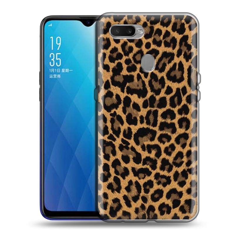 

Дизайнерский силиконовый чехол для OPPO AX7 / OPPO A5s / OPPO A12 Леопард узор