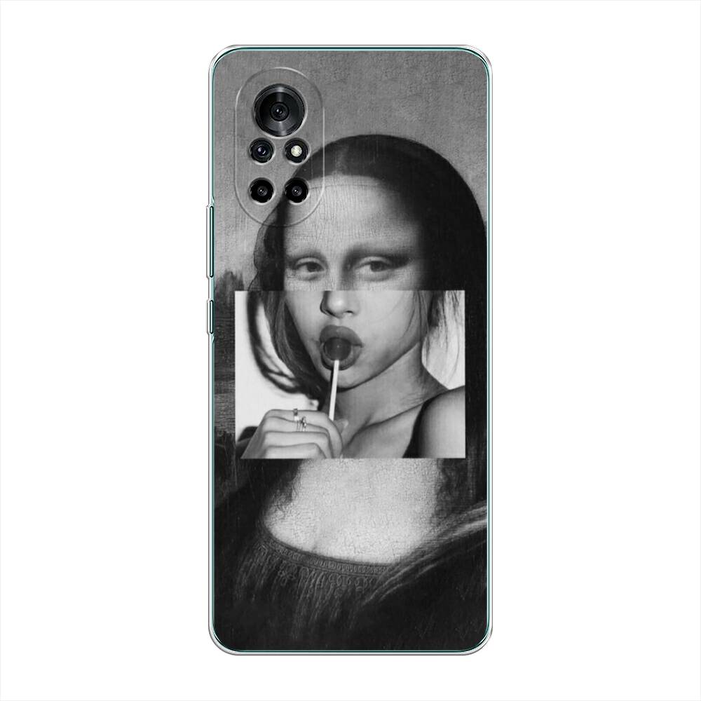 

Чехол Awog на Honor V40 Lite "Mona Lisa sucking lollipop", Разноцветный, 6105150-9