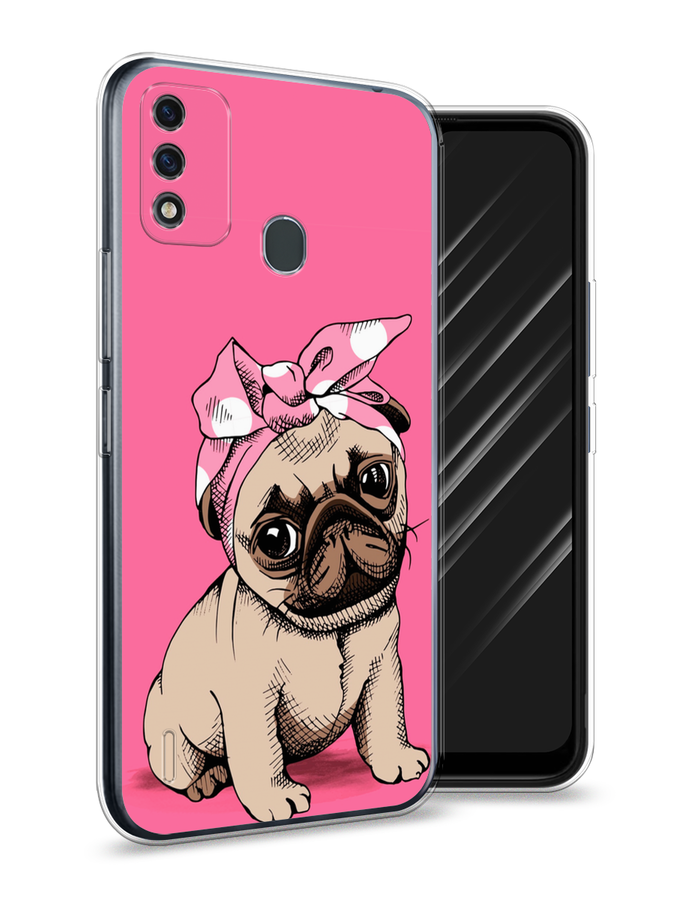 

Чехол Awog на Itel A48 "Dog Pin-Up", Разноцветный, 3200150-2