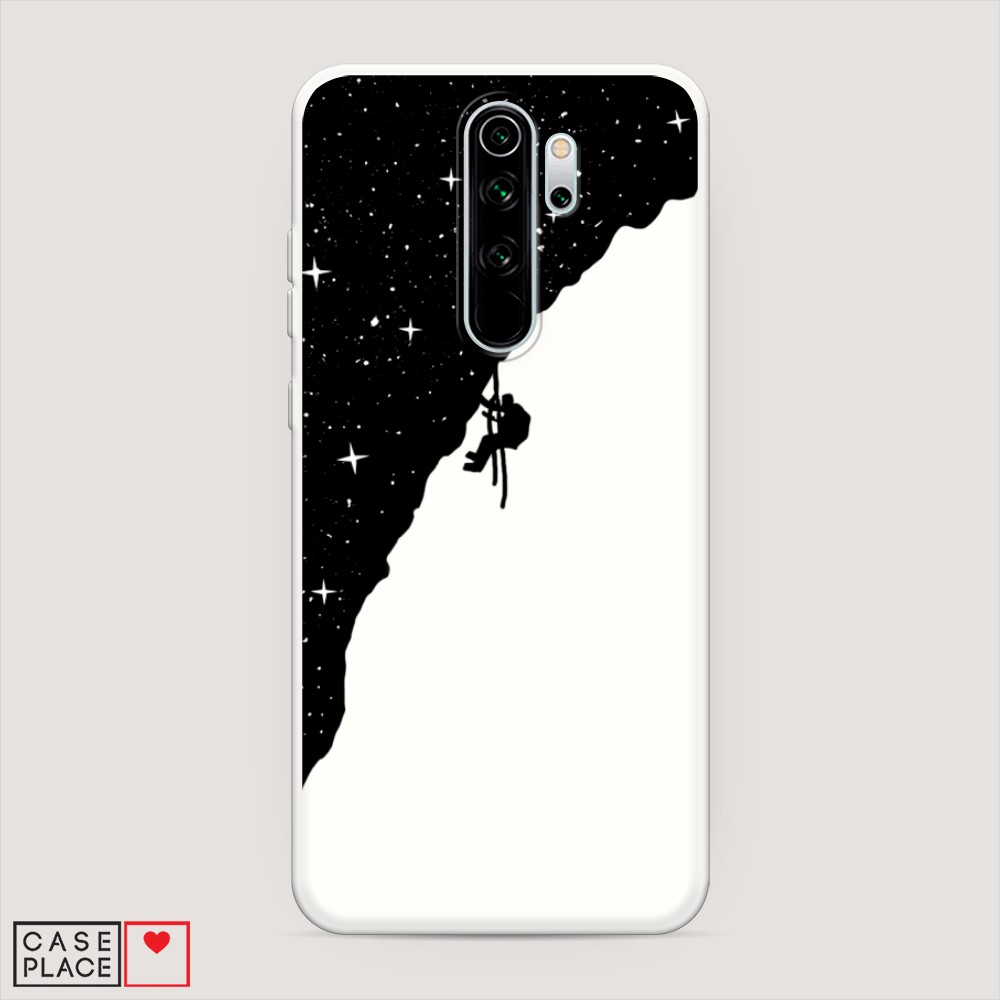 

Матовый силиконовый чехол "Скалолаз в космосе" на Xiaomi Redmi Note 8 Pro