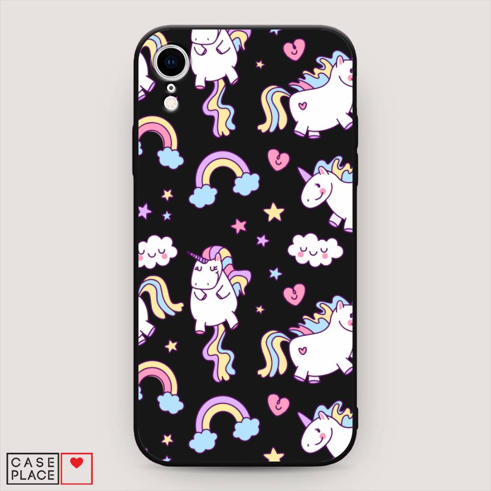 

Матовый силиконовый чехол "Sweet unicorns dreams" на Apple iPhone XR (10R), Sweet unicorns dreams