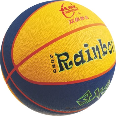 Мяч баскетбольный Double Fish BH633, размер 6, сине-желтый