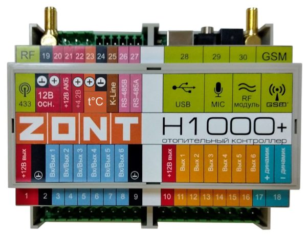 Универсальный контроллер для газовых и электрических котлов ZONT H-1000+ ML00004704