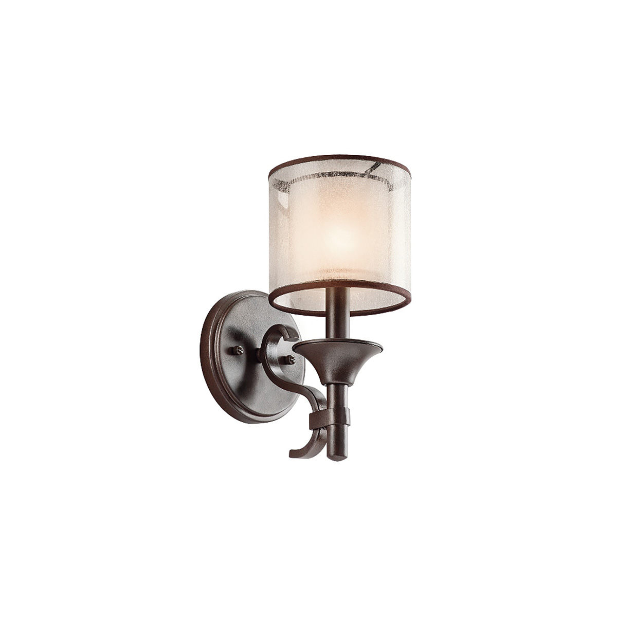 фото Светильник настенный kichler lacey, kl-lacey1-mb, 60w, e14