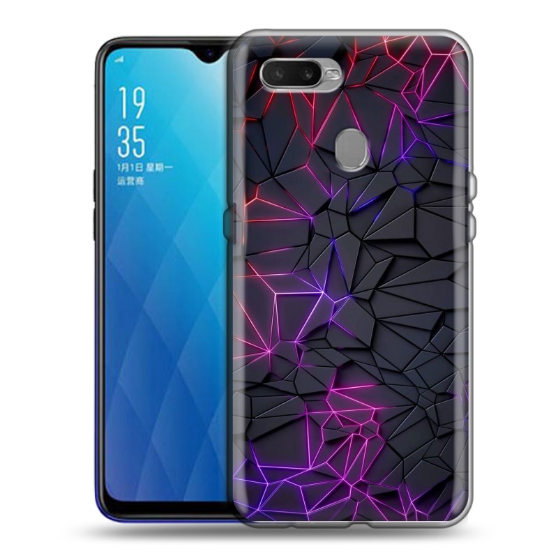 

Дизайнерский силиконовый чехол для OPPO AX7 / OPPO A5s / OPPO A12 Яркая геометрия