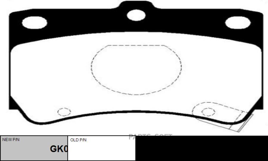 

Колодки дисковые передние Mazda 121 1.3 90-96/323 1.3-1.8/1.7D 89-98 CKKK-2