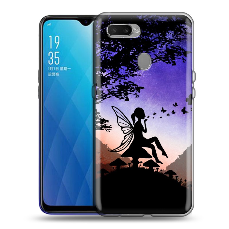 фото Дизайнерский силиконовый чехол для oppo ax7 / oppo a5s / oppo a12 фантастические силуэты 100gadgets