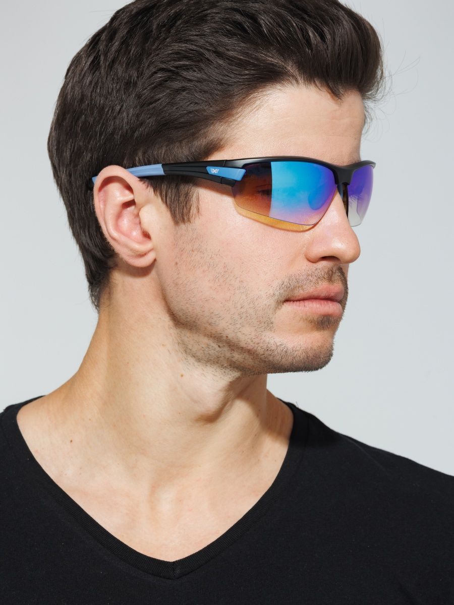 Спортивные солнцезащитные очки мужские Exenza Monza G03 темно-синие/черные