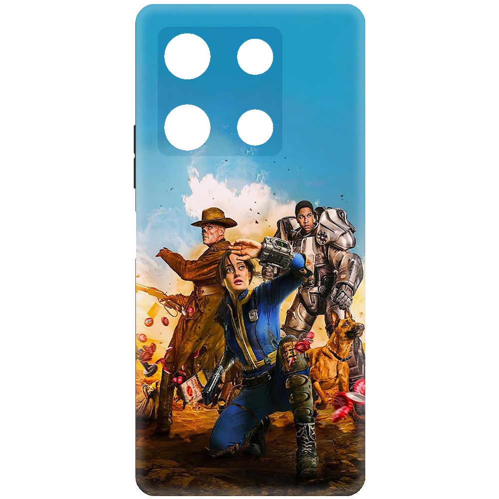 

Чехол-накладка Krutoff Soft Case Фоллаут - Люси, Гуль и Аарон для INFINIX Note 30 Pro