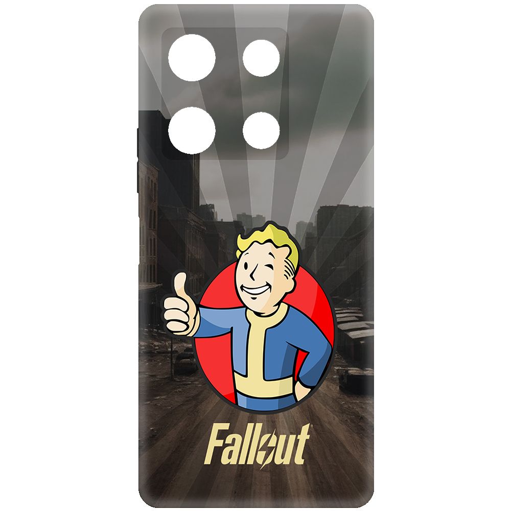

Чехол-накладка Krutoff Soft Case Фоллаут (Fallout) - Волт-бой для INFINIX Note 30 Pro