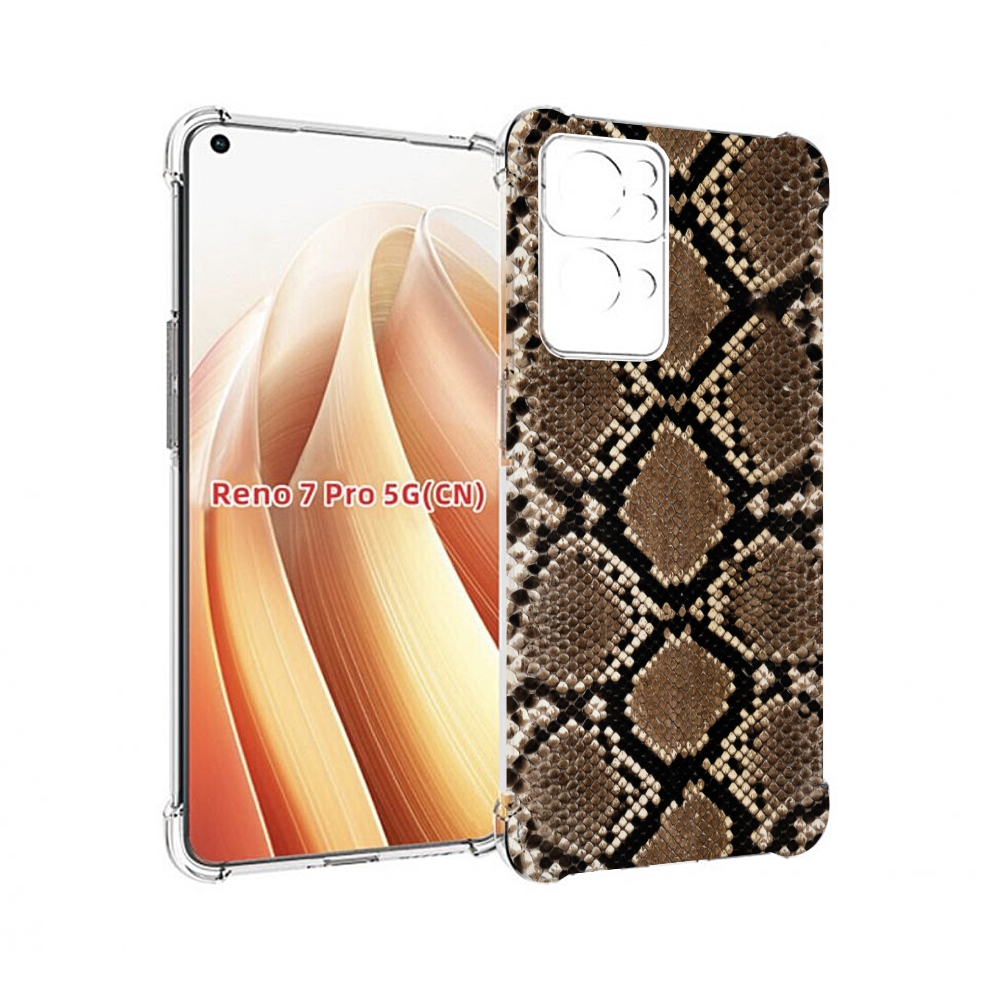 

Чехол MyPads змеиная кожа для OPPO Reno7 Pro 5G, Прозрачный, Tocco