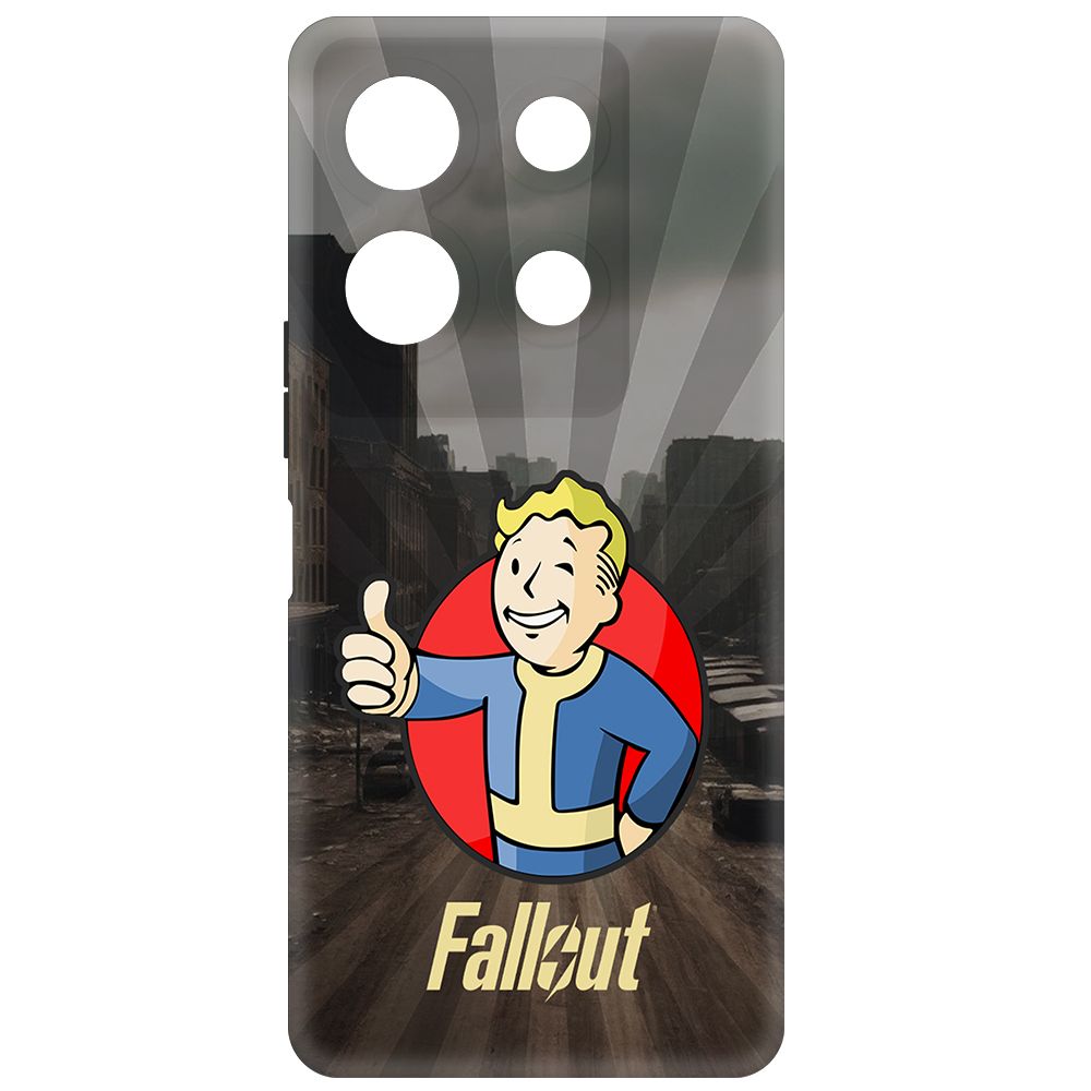 

Чехол-накладка Krutoff Soft Case Фоллаут (Fallout) - Волт-бой для INFINIX Note 30 VIP