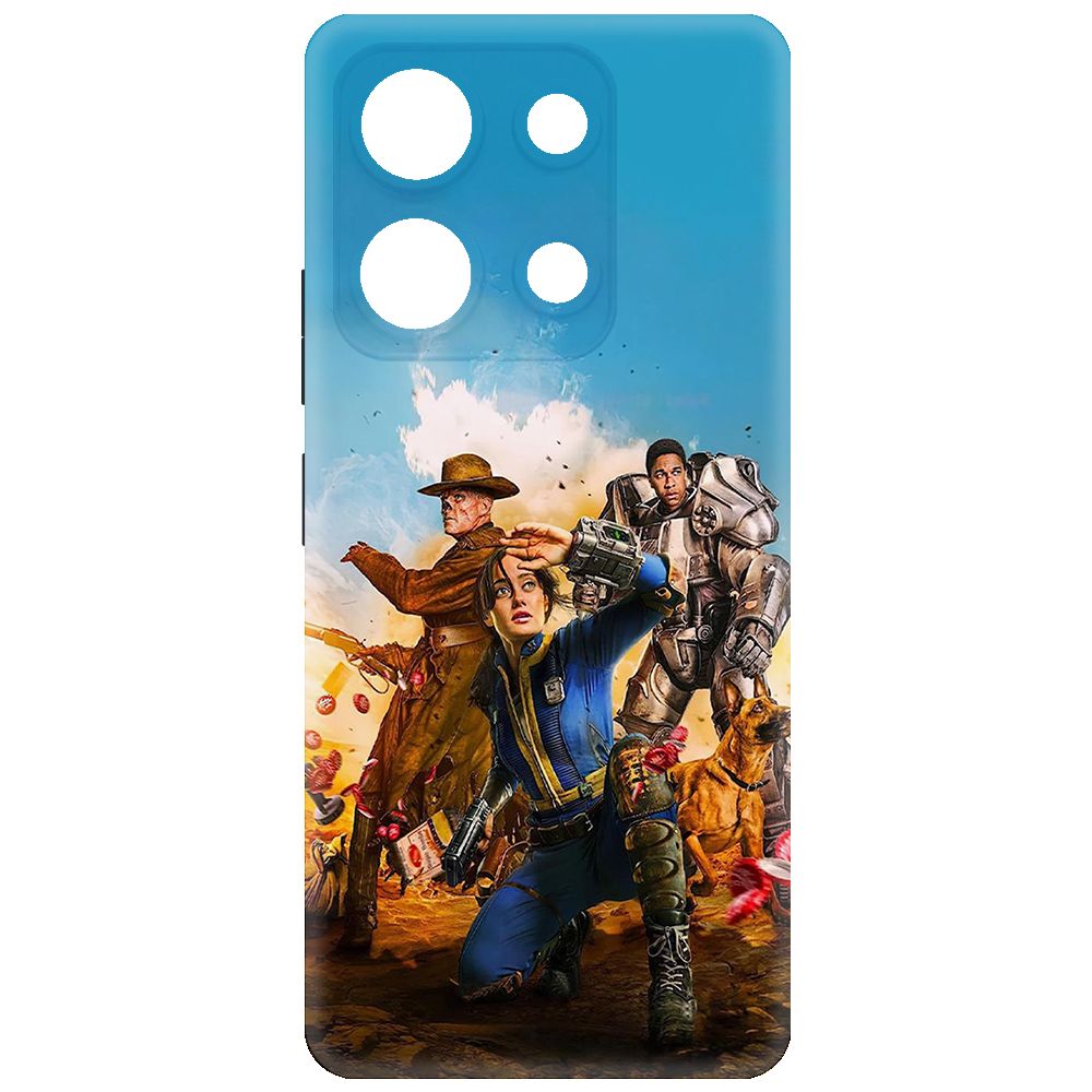 

Чехол-накладка Krutoff Soft Case Фоллаут (Fallout)-Люси, Гуль и Аарон для INFINIX Note 30i