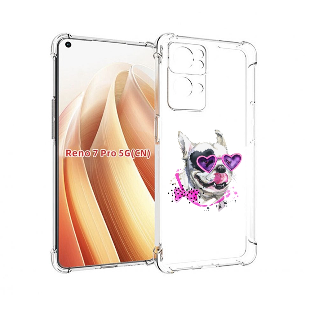 

Чехол MyPads акварельный пёс для OPPO Reno7 Pro 5G, Прозрачный, Tocco