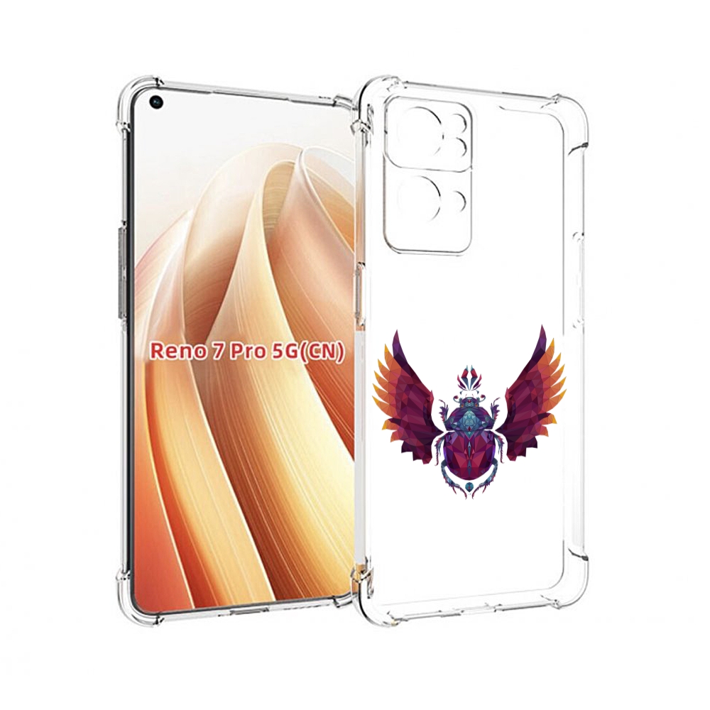 

Чехол MyPads алмазный скоробей для OPPO Reno7 Pro 5G, Прозрачный, Tocco