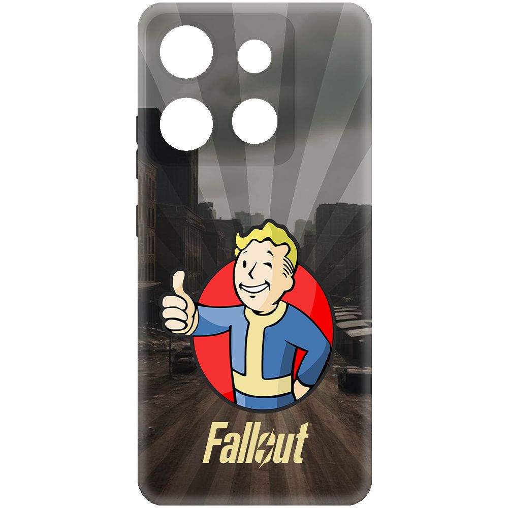 

Чехол-накладка Krutoff Soft Case Фоллаут (Fallout) - Волт-бой для INFINIX Smart 7 HD