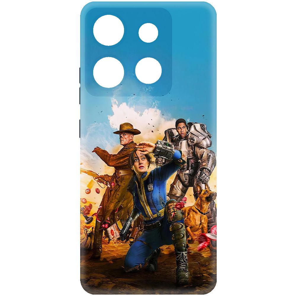 

Чехол-накладка Krutoff Soft Case Фоллаут - Люси, Гуль и Аарон для INFINIX Smart 7 HD