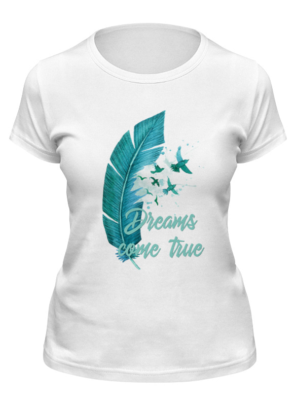 

Футболка женская Printio Dreams come true белая XL, Белый, Dreams come true