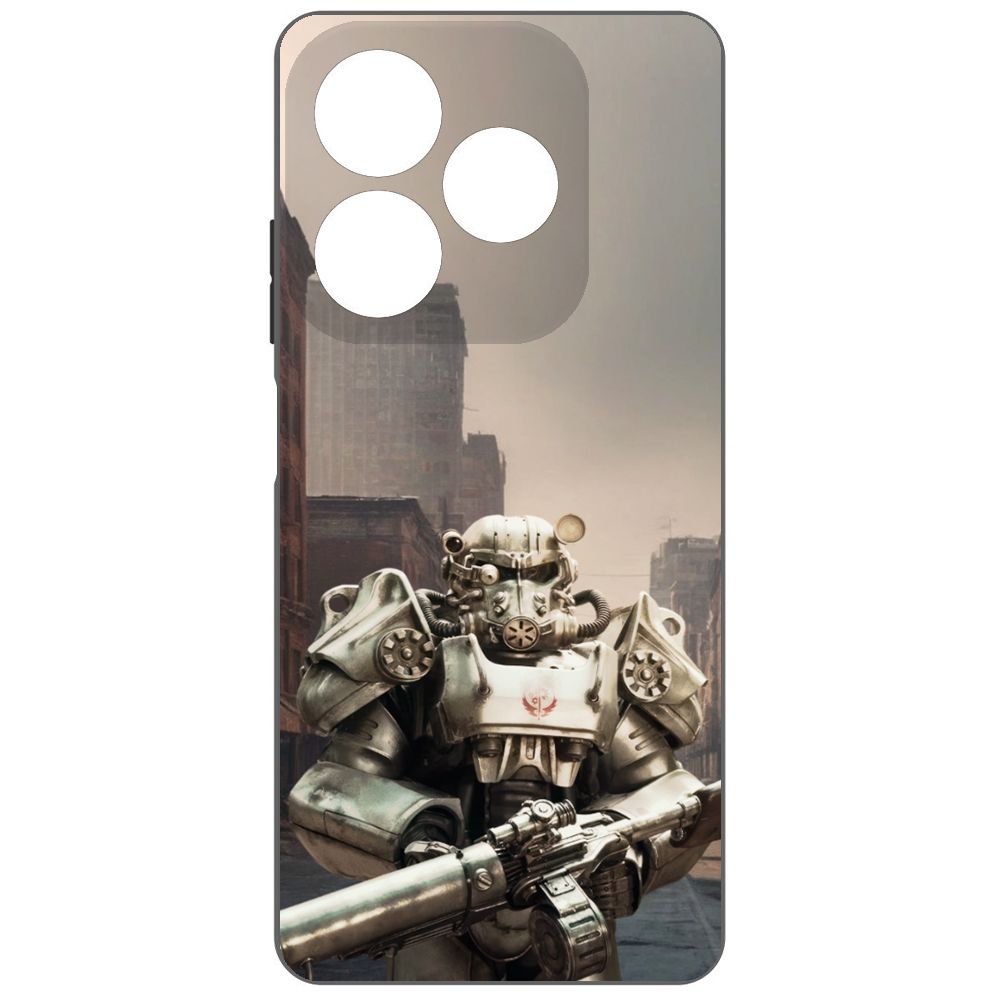 

Чехол-накладка Krutoff Soft Case Фоллаут - Рыцарь Братства для INFINIX Smart 8 Plus
