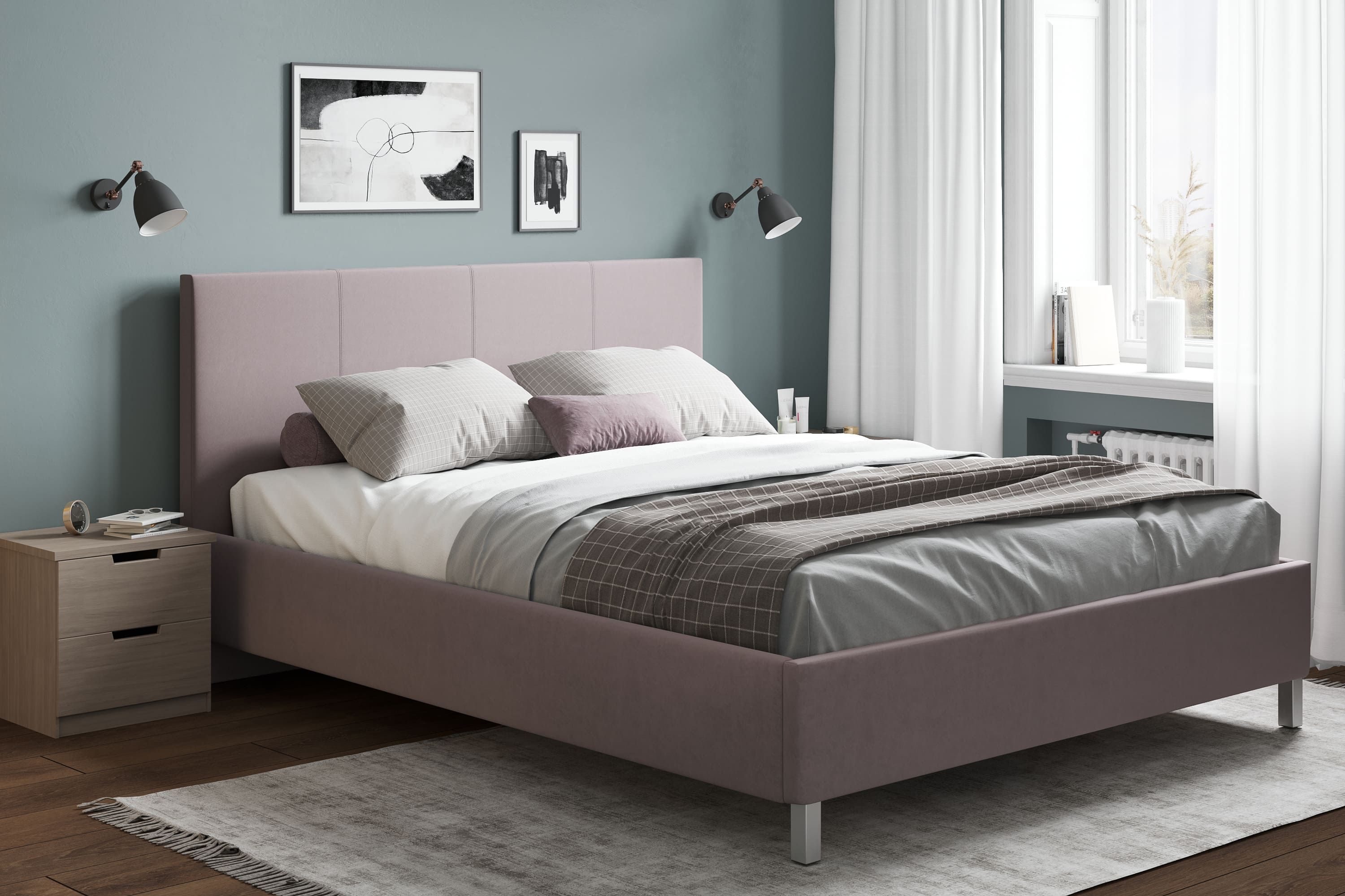 

Кровать COSTA CST_Флокс CST_Флокс_14_100*200, Розовый, CST_Флокс