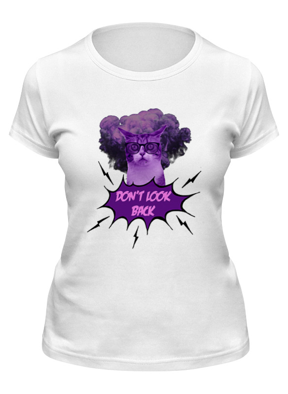 

Футболка женская Printio Don't look back w белая XL, Белый, Don't look back w