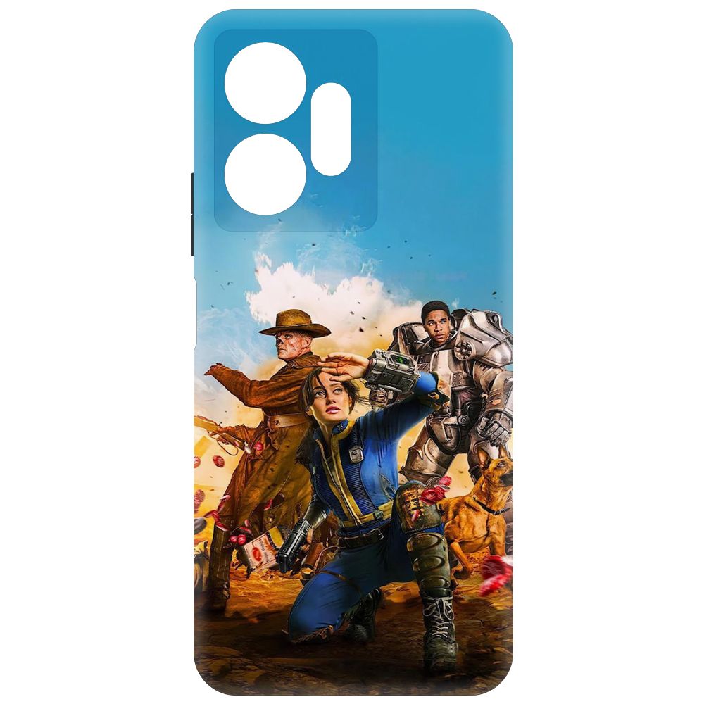 

Чехол-накладка Krutoff Soft Case Фоллаут (Fallout) -Люси, Гуль и Аарон для INFINIX Zero 20