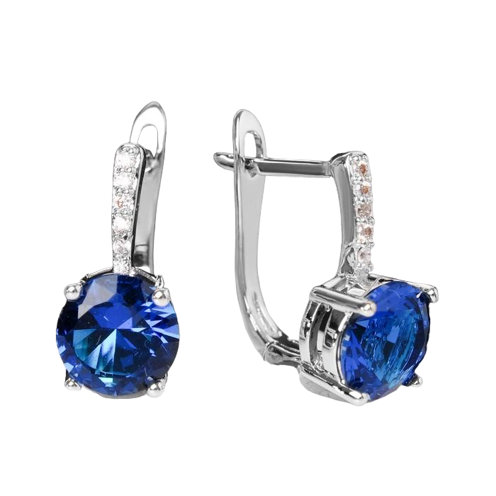 

Серьги из бижутерного сплава Queen Fair, стекло