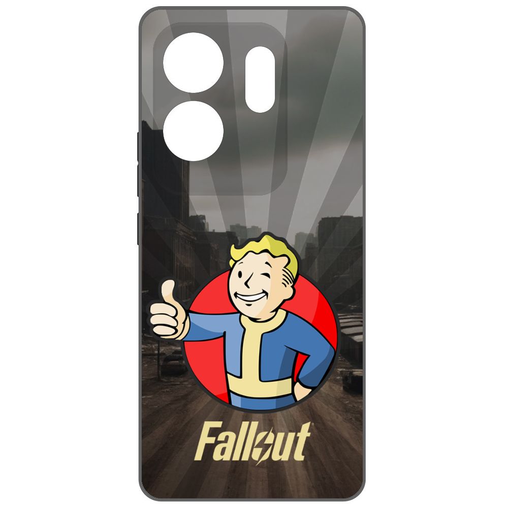 

Чехол-накладка Krutoff Soft Case Фоллаут (Fallout) - Волт-бой для INFINIX Zero 30 4G