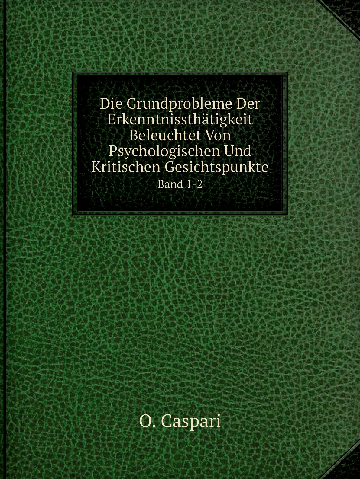 

Die Grundprobleme Der Erkenntnissthatigkeit Beleuchtet Von Psychologischen