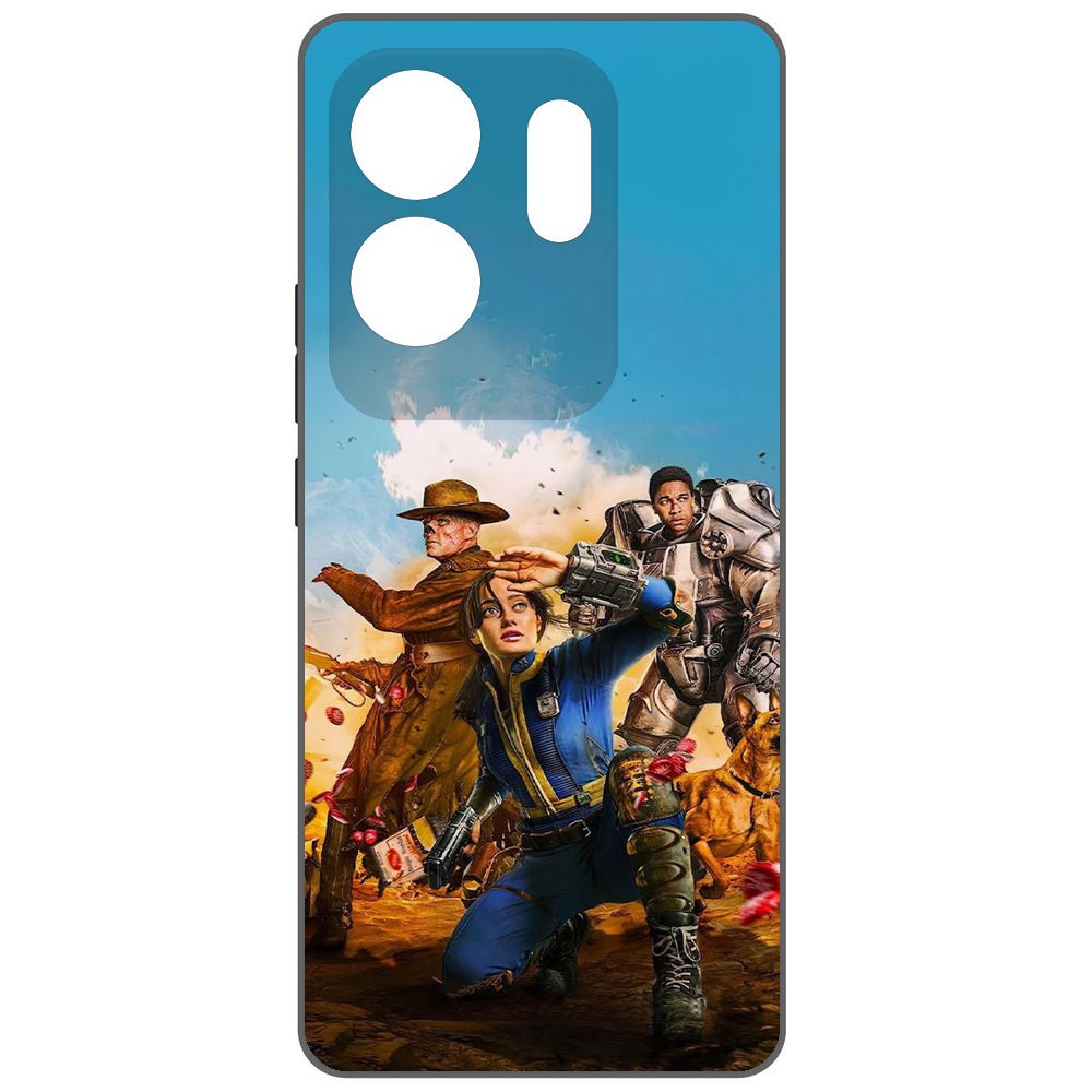 

Чехол-накладка Krutoff Soft Case Фоллаут - Люси, Гуль и Аарон для INFINIX Zero 30 4G