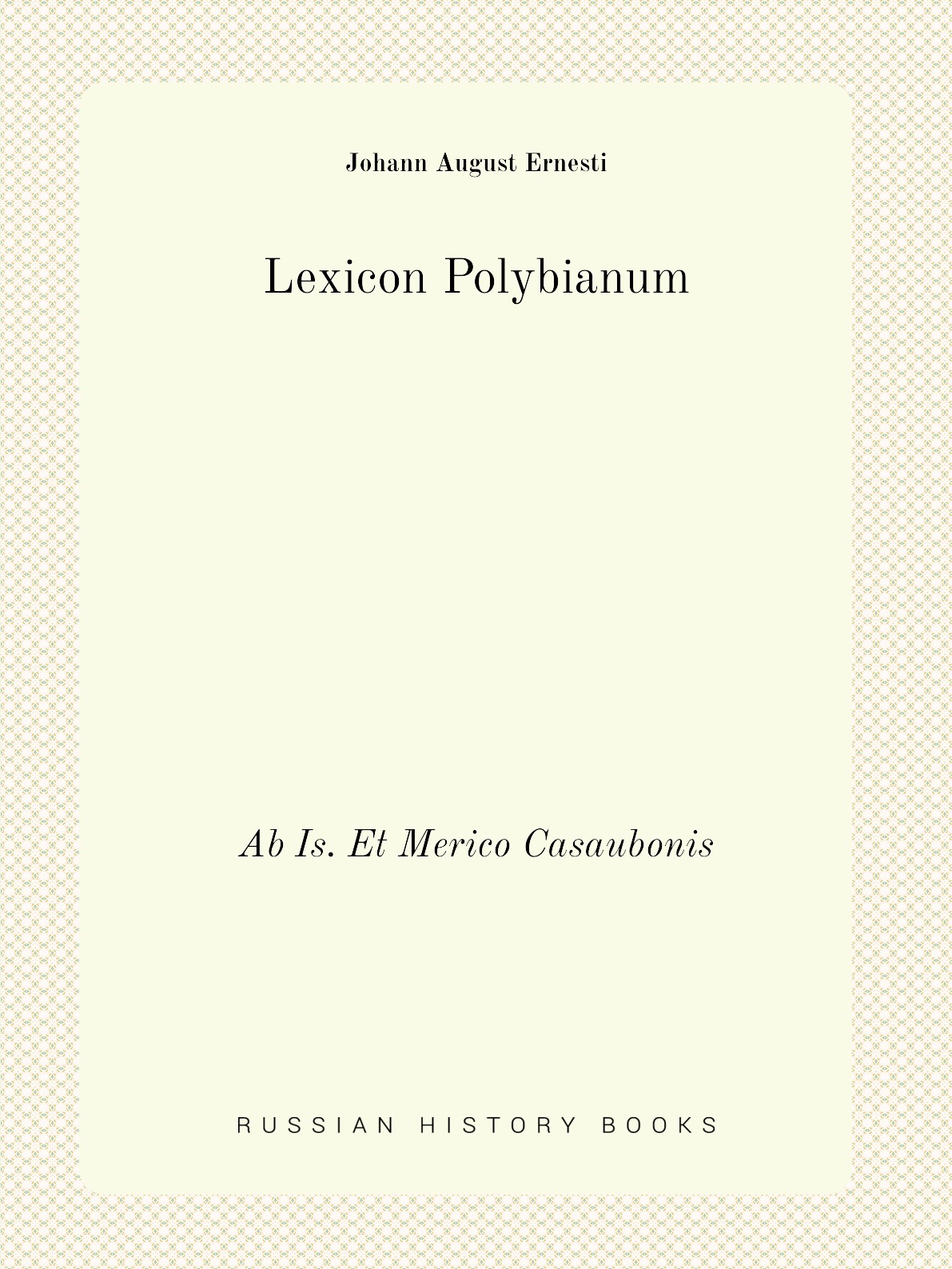 

Lexicon Polybianum