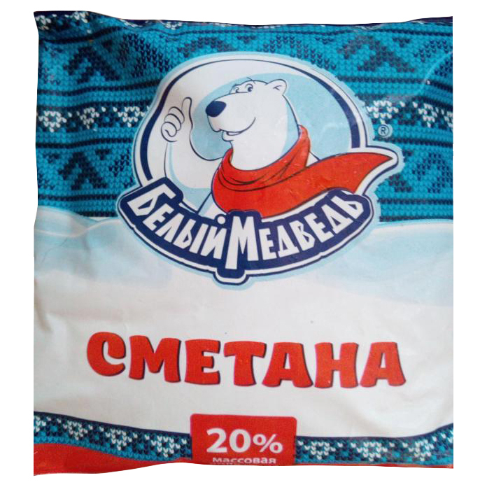 

Сметана Белый медведь 20% 330 г
