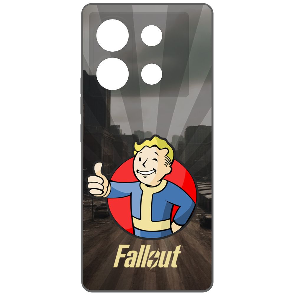 

Чехол-накладка Krutoff Soft Case Фоллаут (Fallout) - Волт-бой для INFINIX Zero 30 5G