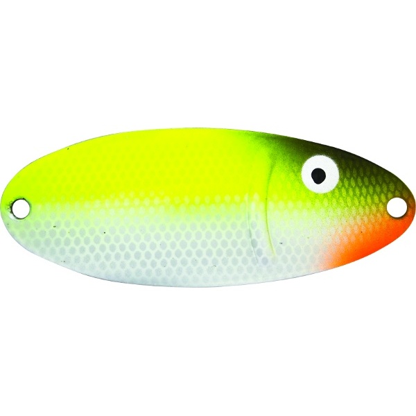 

Блесна колеблющаяся Mister Cro ЧЕРНОСПИНКА, 65/16 Lemon, Белый;зеленый, MCSCHE6516L