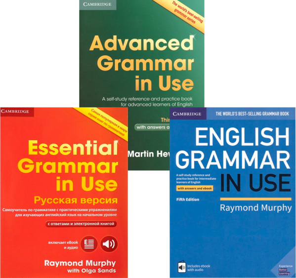 фото Комплект книг essential grammar in use. english grammar in use. advanced grammar in use cambridge university press