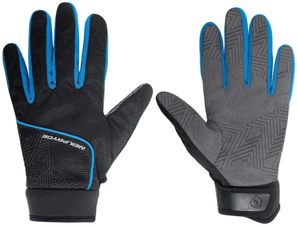 фото Neilpride full finger amara glove c1 black/blue 2021 - xs nobrand