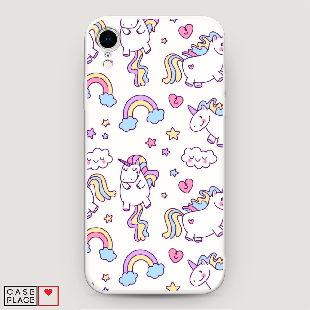 

Матовый силиконовый чехол "Sweet unicorns dreams" на Apple iPhone XR (10R), Sweet unicorns dreams