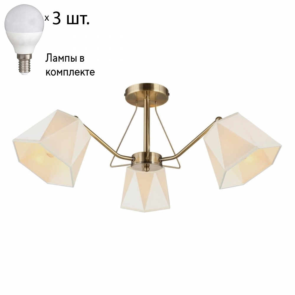 

Люстра потолочная с лампочками Omnilux OML-65007-03+Lamps
