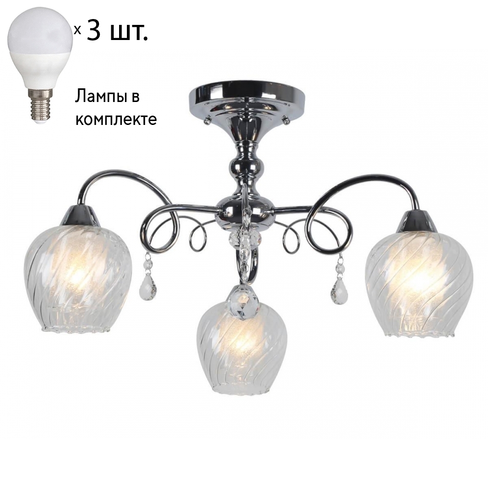 

Люстра потолочная с лампочками Omnilux OML-53607-03+Lamps