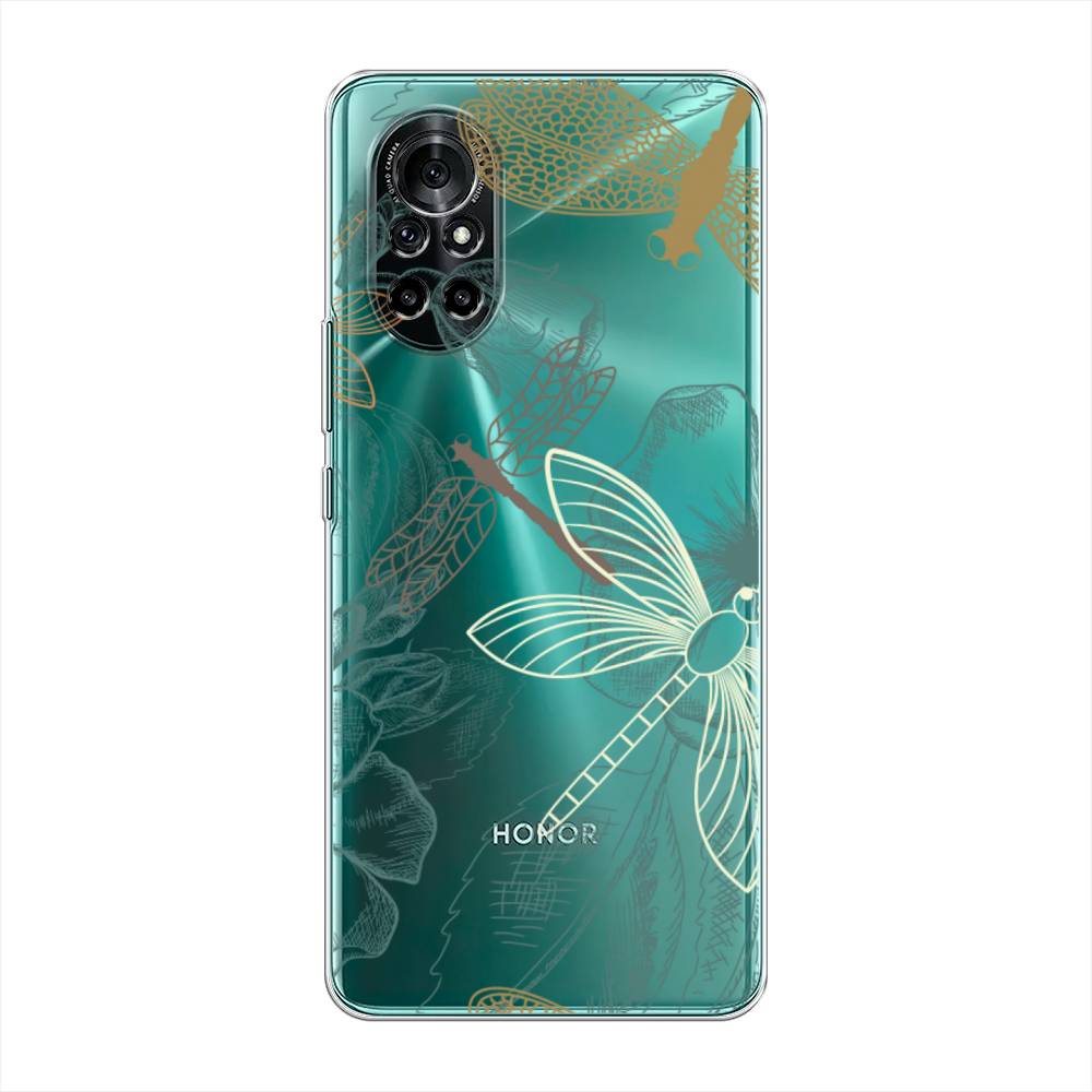 

Чехол Awog на Honor V40 Lite "Тени стрекоз", Разноцветный, 6105150-8