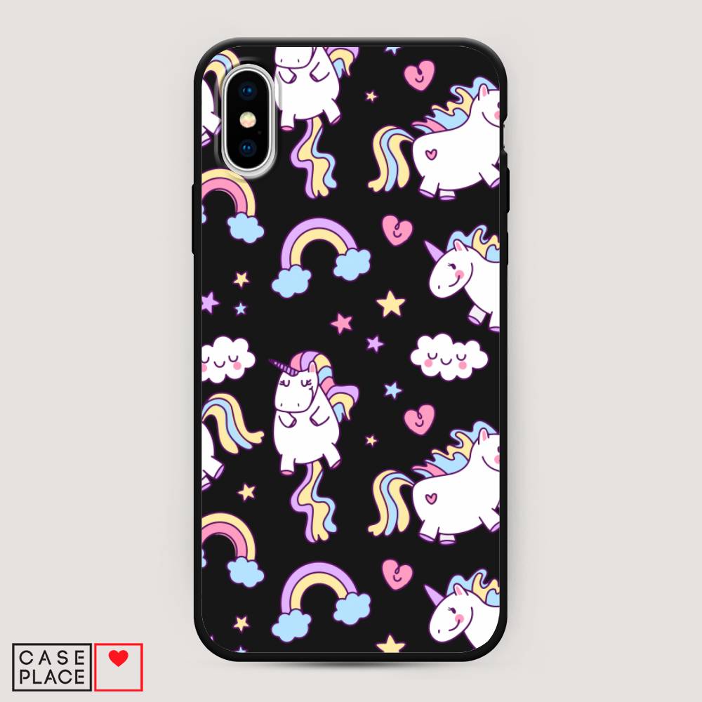 

Матовый силиконовый чехол "Sweet unicorns dreams" на Apple iPhone XS Max (10S Max), Sweet unicorns dreams