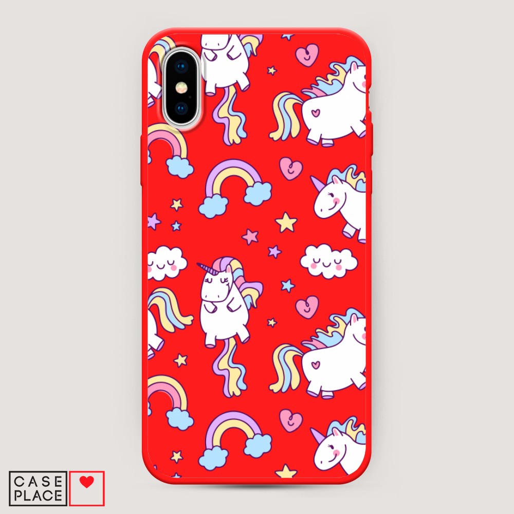 

Матовый силиконовый чехол "Sweet unicorns dreams" на Apple iPhone XS Max (10S Max), Sweet unicorns dreams