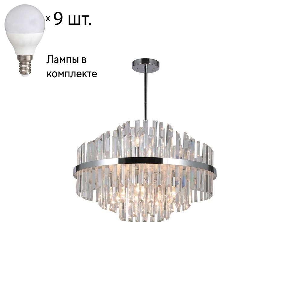 

Люстра на штанге с лампочками Omnilux OML-69007-09+Lamps
