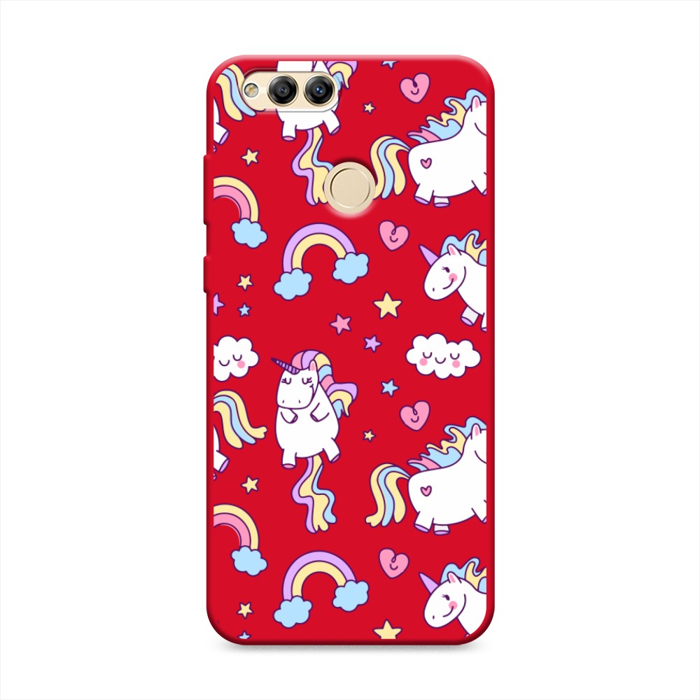 

Матовый силиконовый чехол "Sweet unicorns dreams" на Honor 7X, Sweet unicorns dreams