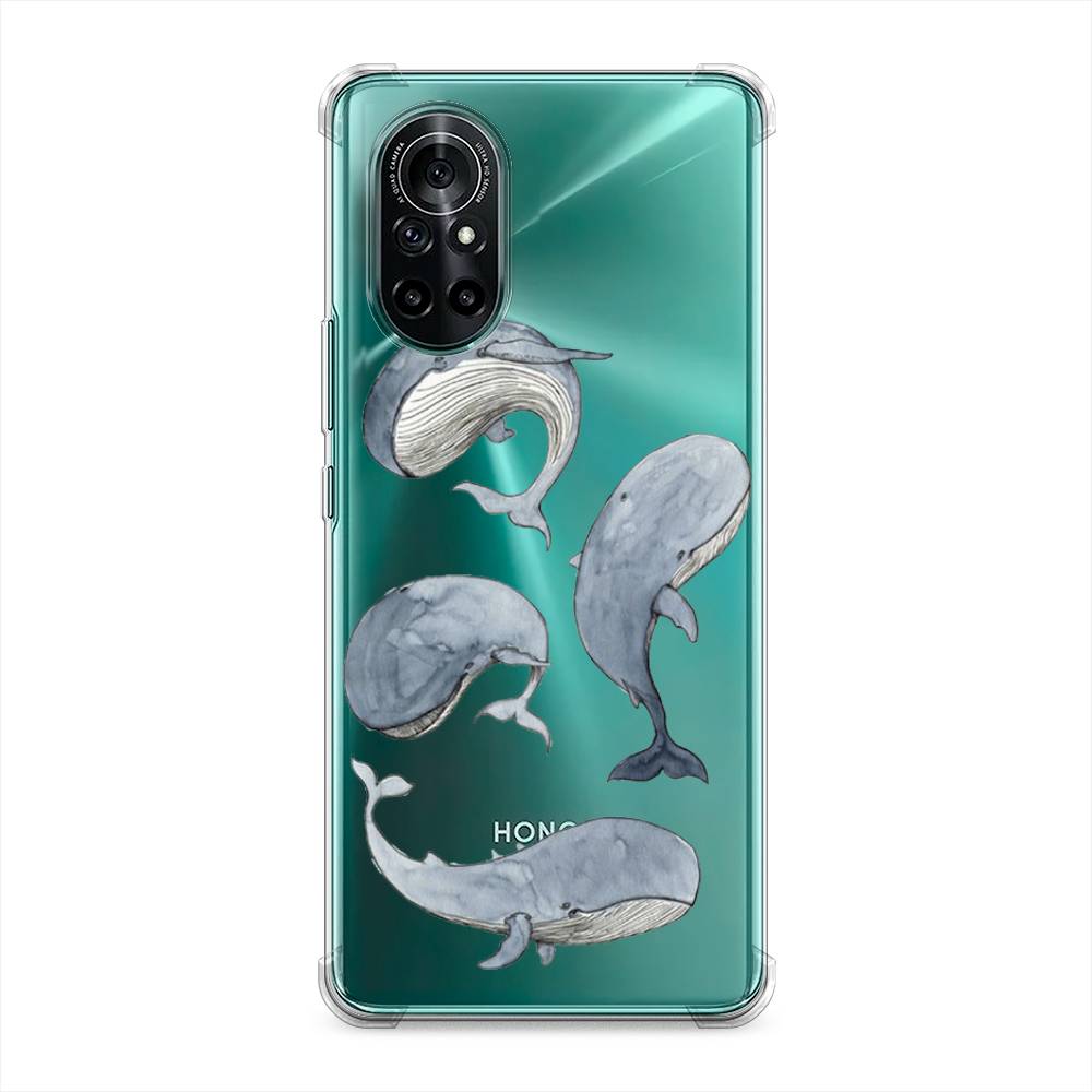 

Чехол Awog на Honor V40 Lite "Киты", Разноцветный, 6105151-1