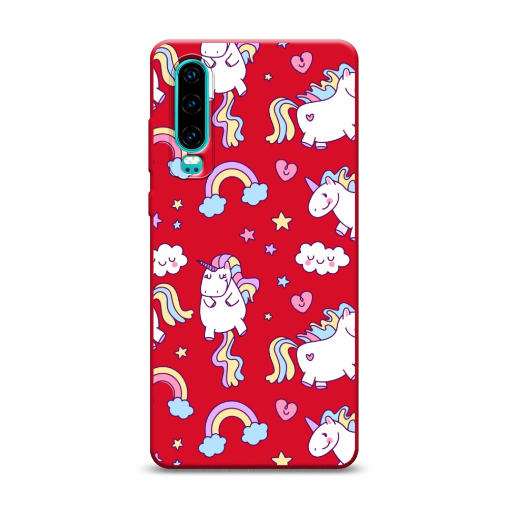 

Матовый силиконовый чехол "Sweet unicorns dreams" на Huawei P30, Sweet unicorns dreams