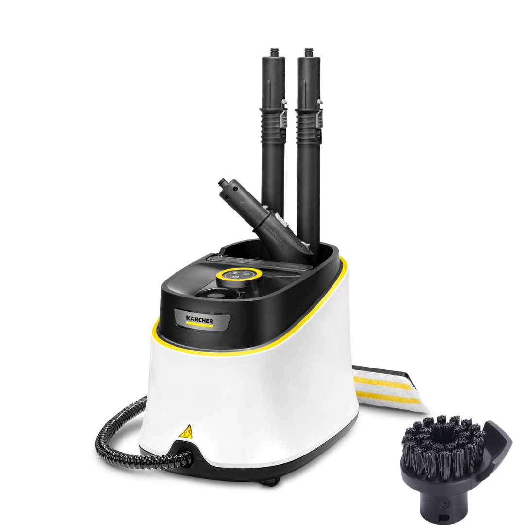 

Пароочиститель Karcher SC 3 Deluxe EasyFix+щетка IVAHAVI белый, SC 3 Deluxe EasyFix+щетка IVAHAVI