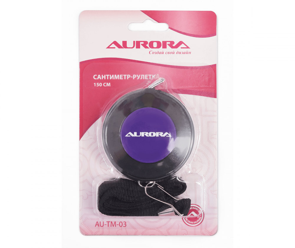 

Сантиметр-рулетка портновский Aurora, 1,5 м, Белый
